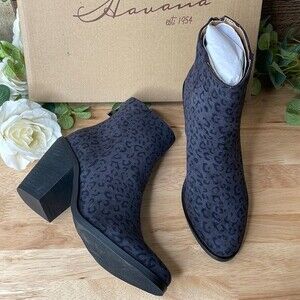 Vintage Havana | Rook Booties | Black | Size 5.5